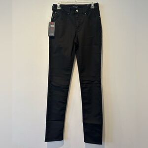 ARMANI JEANS J18 slim fit high waist lightweight jeans size 28; 29 black color